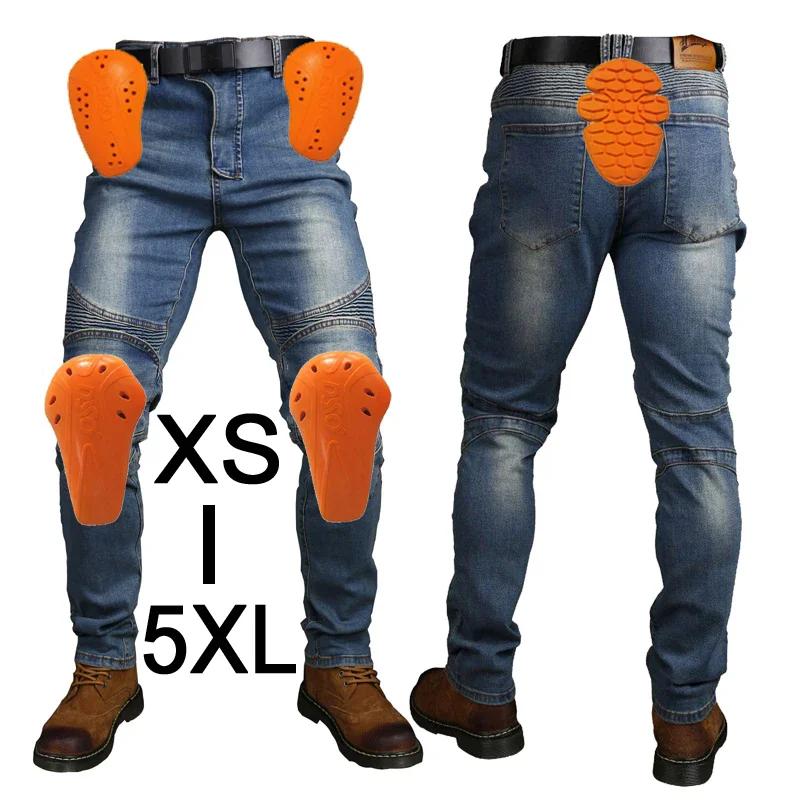 Pantalon de motard, pantalon de cyclisme, jean de course avec 5 équipements de protection Anti-chute