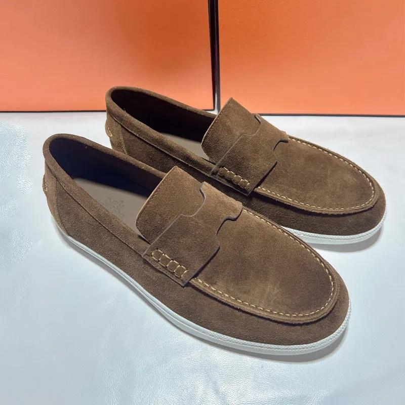 Nouveaux Mocassins Décontractés pour Hommes, Chaussures à Enfiler Polyvalentes et Faciles à Porter p