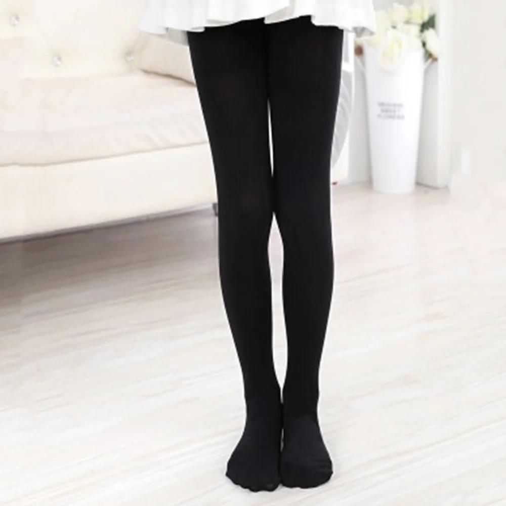 Étudiant enfants bonbons couleur unie collants Ballet danse collants enfants filles velours bas chau