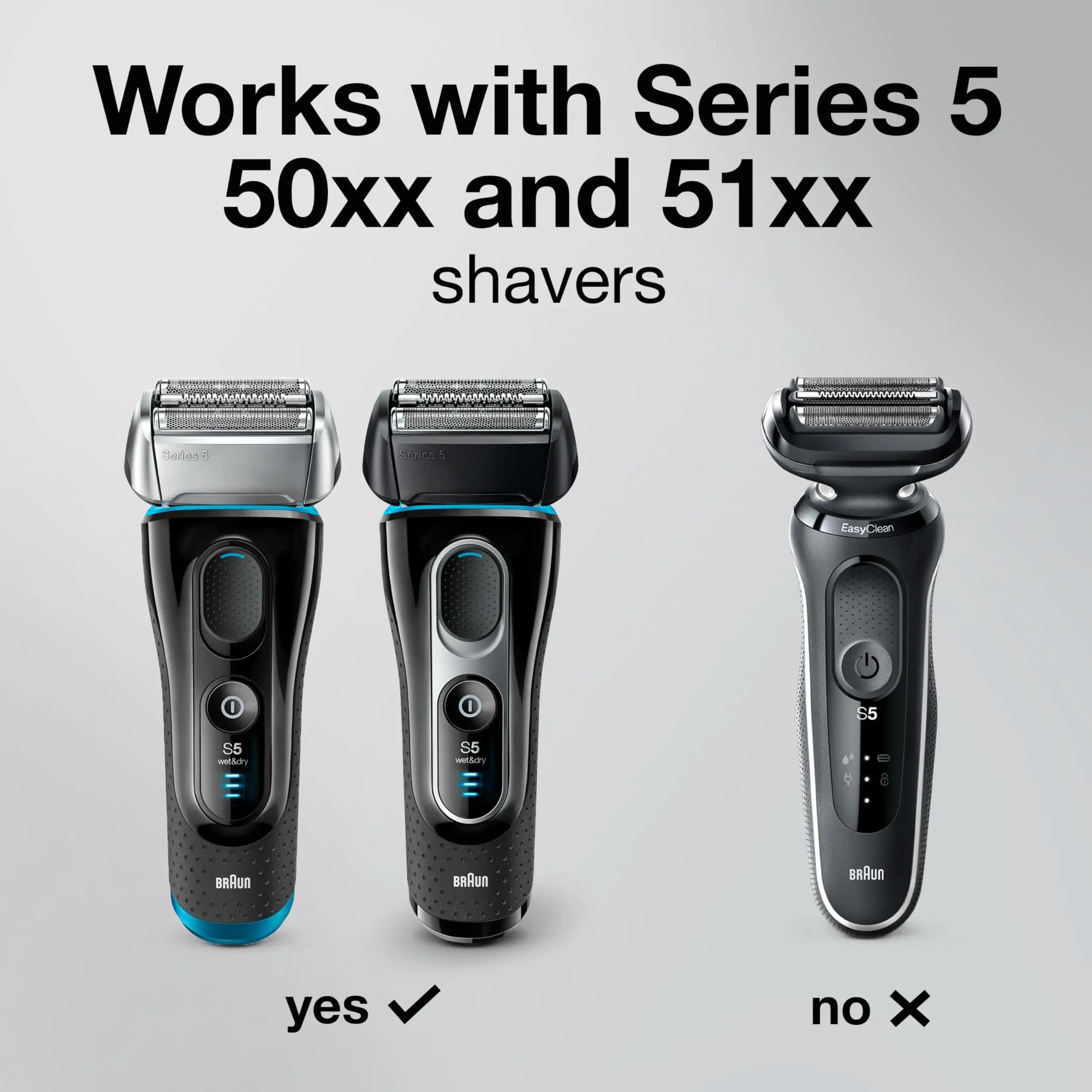 Têtes de rechange Braun Series 5, grille de coupe pour rasoir 52B, lame de rasoir pour 5020S 5030S 5