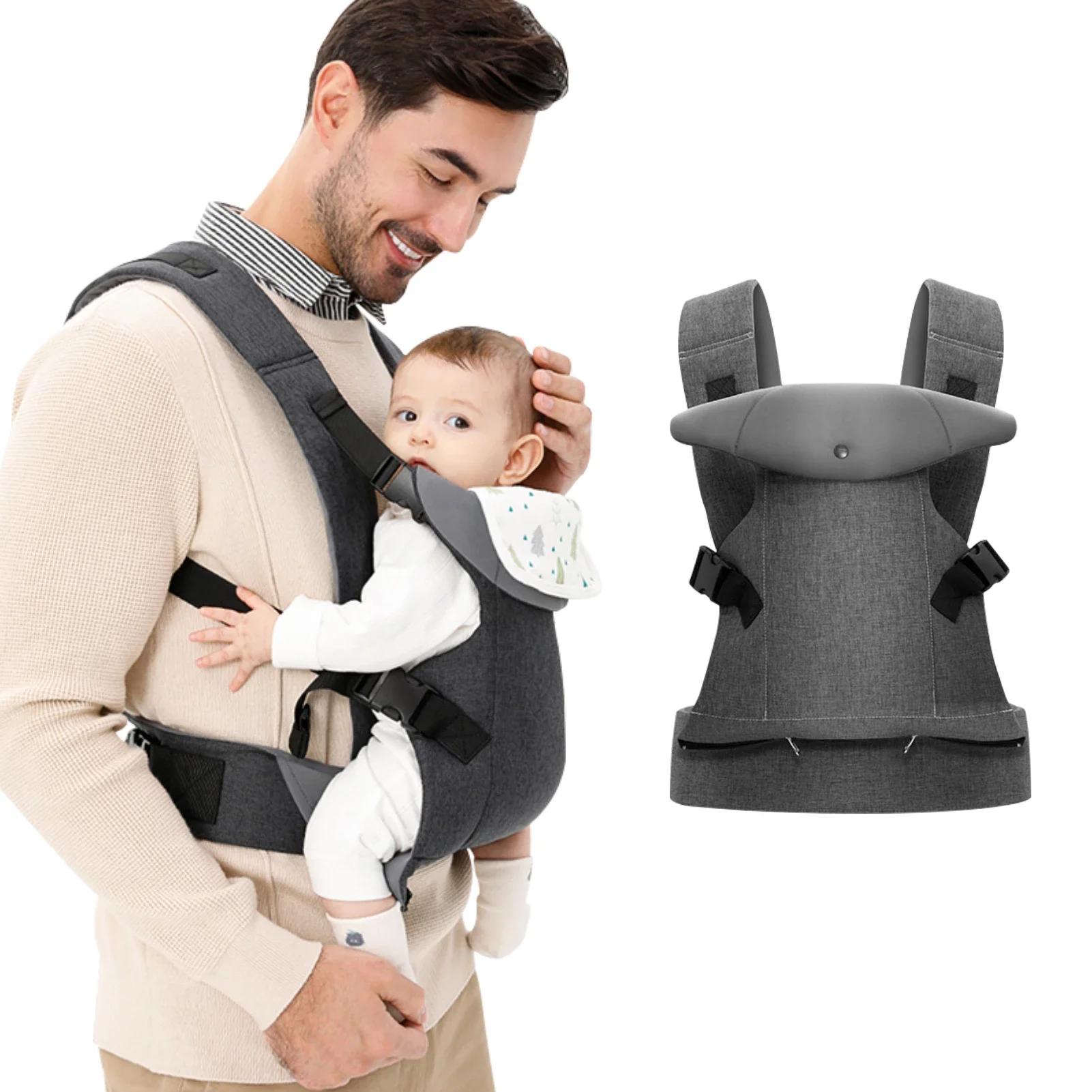 Porte-bébé pliable pour nouveau-nés et tout-petits de 7 à 45 lb, toutes saisons, avant et arrière, a
