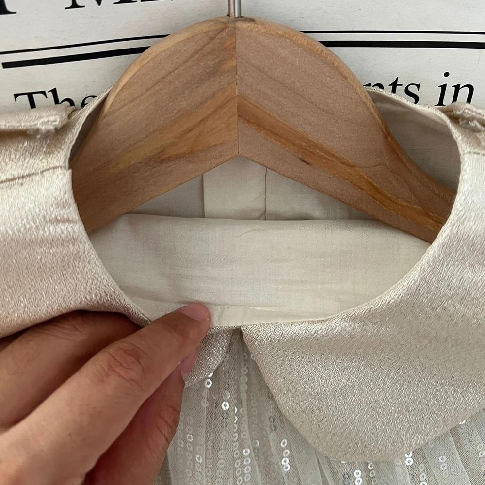 Robe de princesse en tulle à paillettes pour fille, sans manches, mignonne, pour spectacle, bal de p