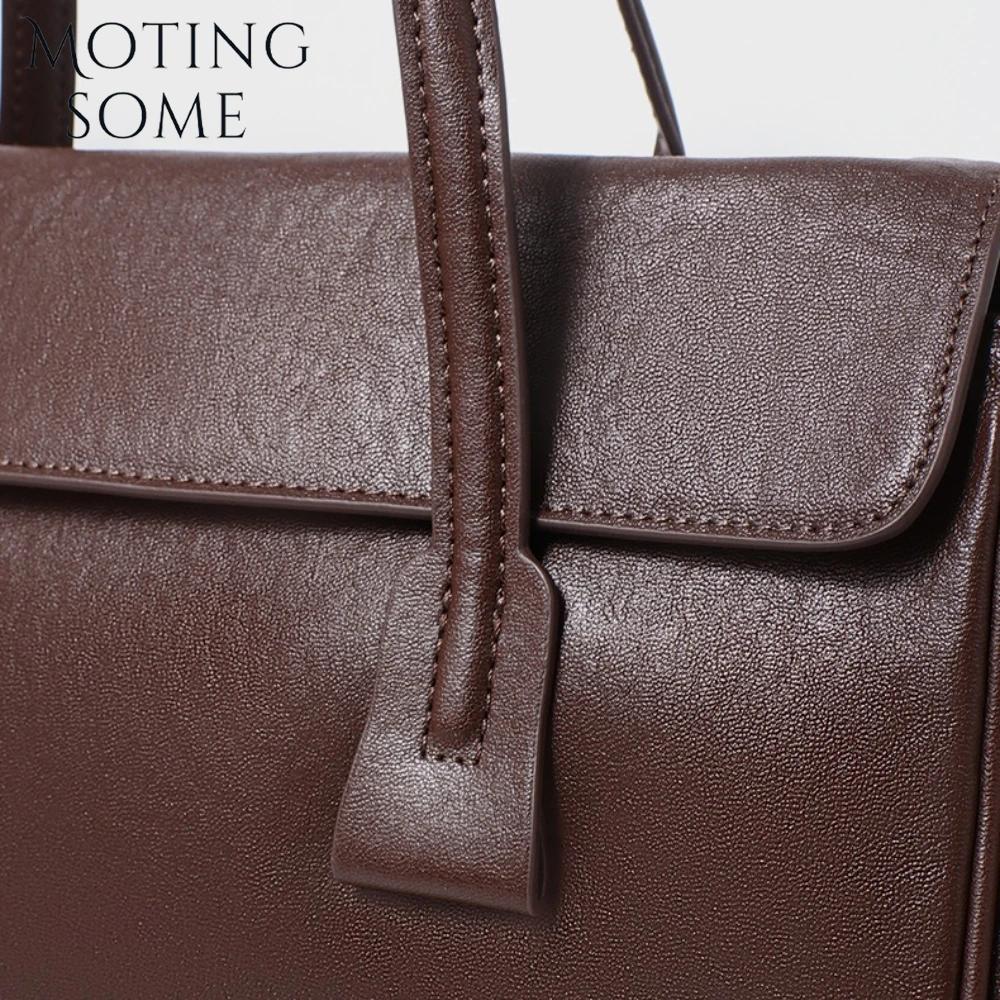 Motingsome Boston sac femmes sous les bras sac à main de luxe en cuir tanné végétal sac à main en pe