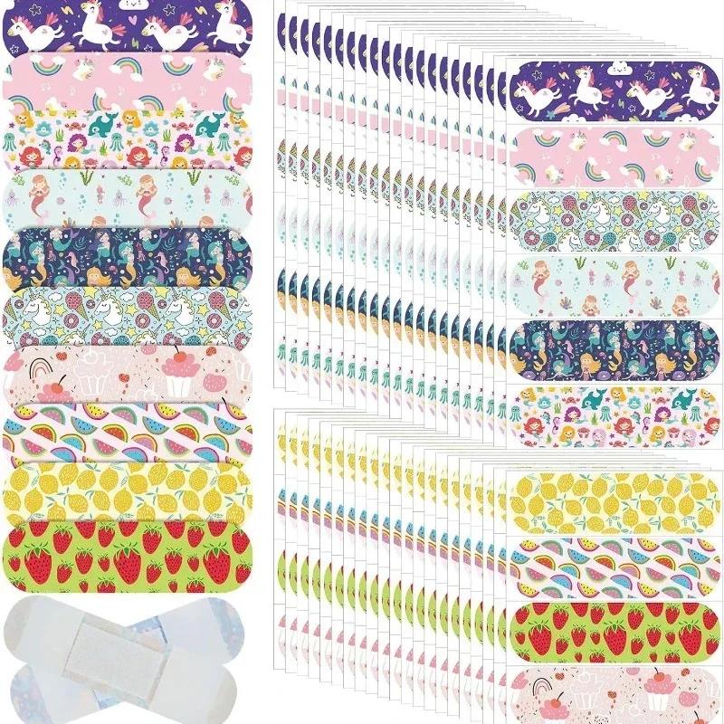 Pansements Adhésifs en IQUE Patch pour Enfant Fille, Sirène, Cheval, Ciel Nocturne, Dessin Animé, Pl