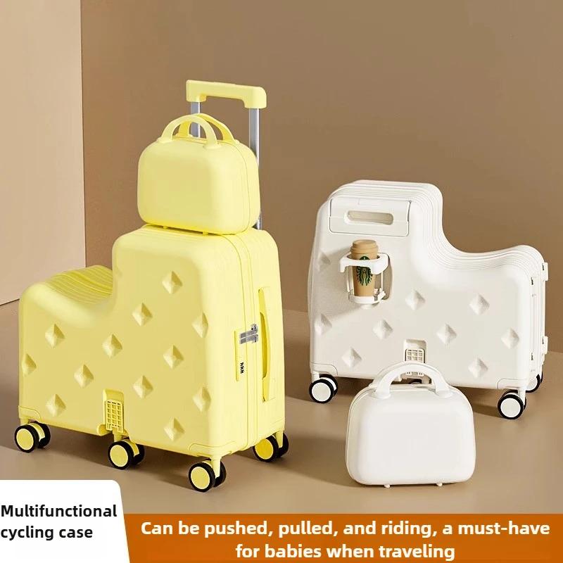 Valise pour enfants valise mère et enfant boîtier de chariot monté 20 pouces valise d'embarquement p