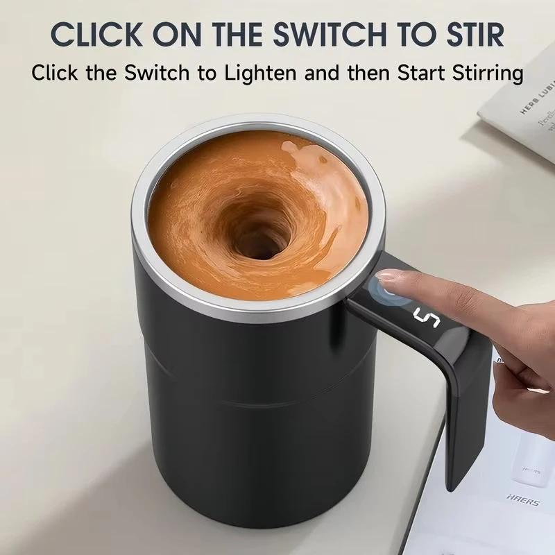 Tasse à café électrique auto-briquante de 380ML, étanche IP67, sans BPA, tasse à café, tasse magnéti