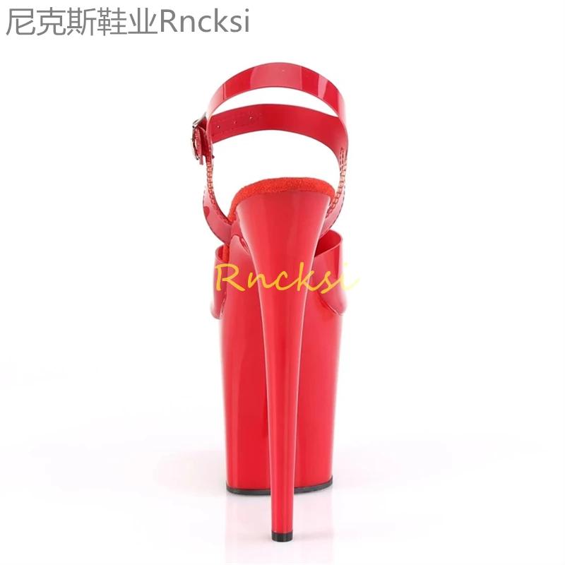 Sandales à talons hauts noirs pour femmes, à un bouton, à la mode, sexy, nouveau style d'été, 23cm