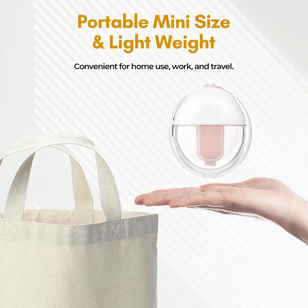 Tire-lait électrique portable mains libres, sans BPA, collecteur de lait d'allaitement