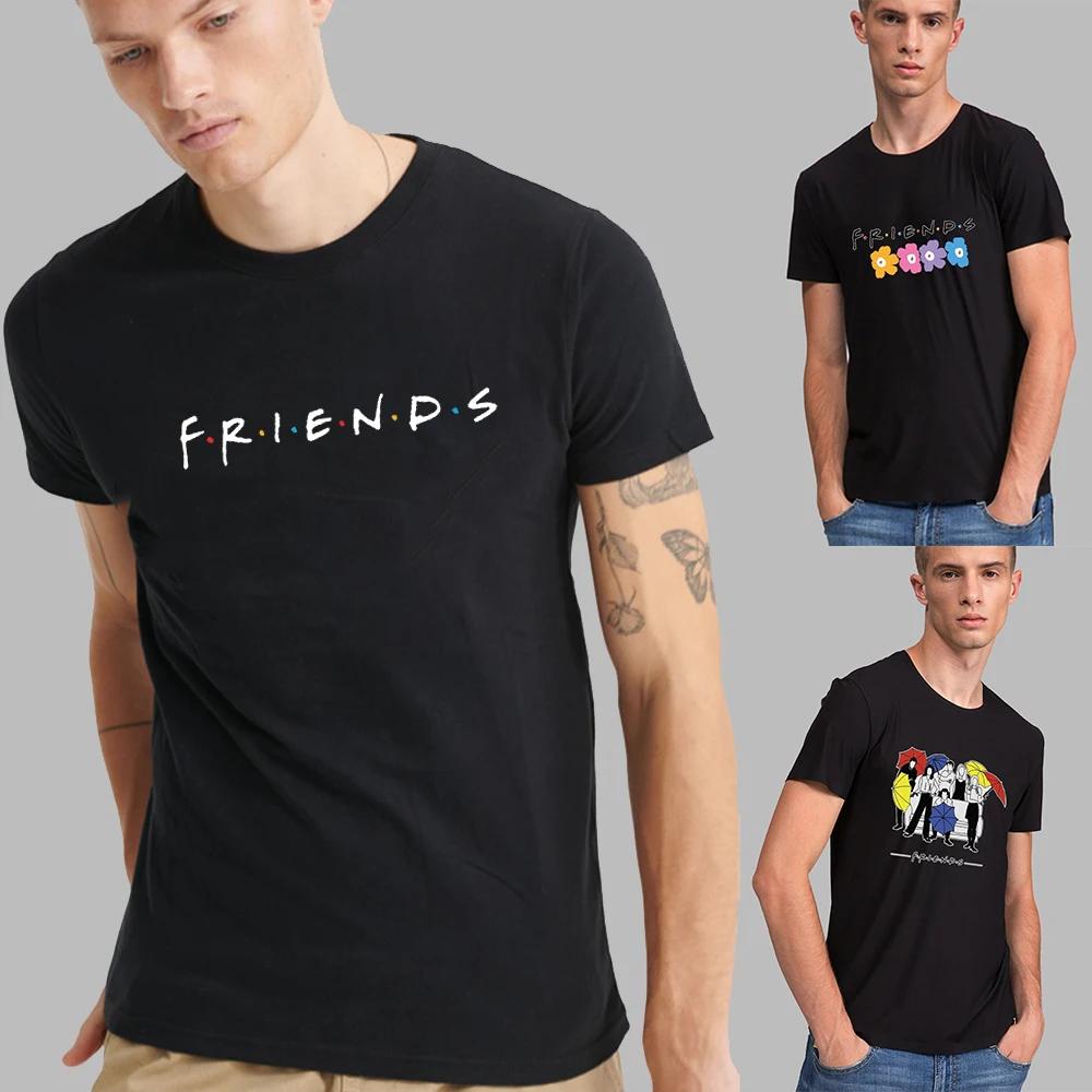 T-shirt à manches courtes et col rond pour hommes, haut imprimé Friends 152, streetwear décontracté,