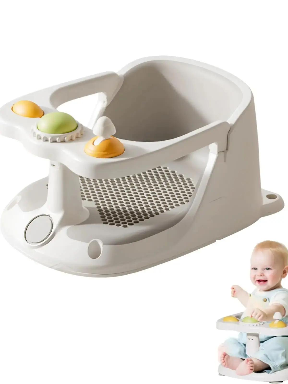 Siège de bain pour bébé de 6 mois et plus, chaise de bain avec coussin antidérapant, Design envelopp
