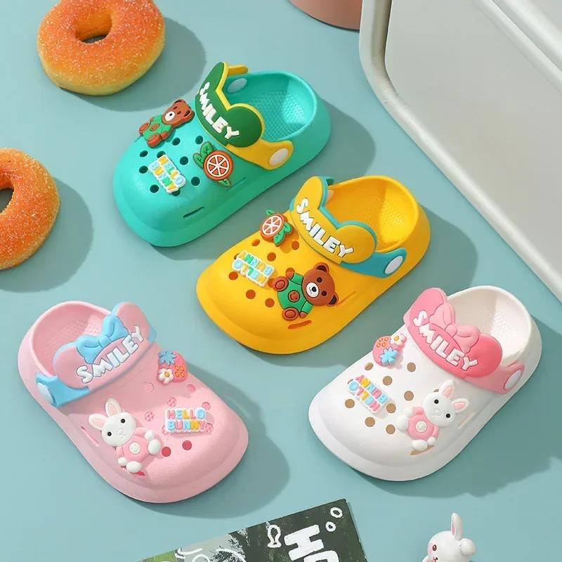 Sandales mules bébé semelle souple antidérapante - Chaussures intérieur extérieur garçons filles