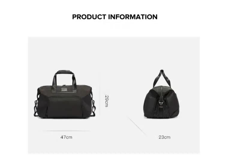 Sac de voyage de grande capacité en nylon balistique Alpha3, sac à main portable pour le rangement d