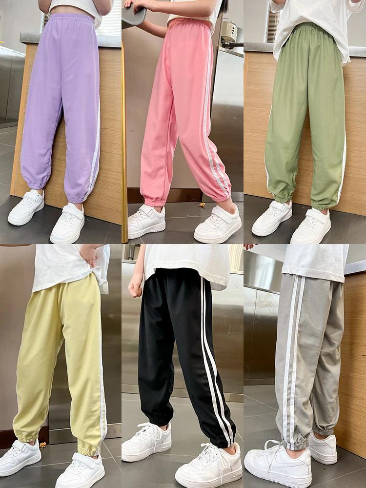 1/3 pièces enfants été couleur unie pantalons de sport de base garçons décontracté Joker taille élas