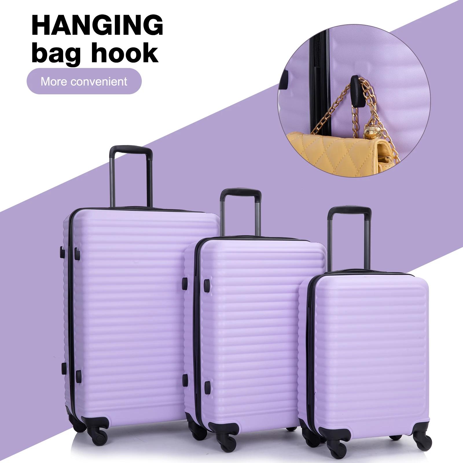 Travelhouse-Ensemble de bagages à coque rigide, valise légère, roues tournantes à verrouillage TSA,