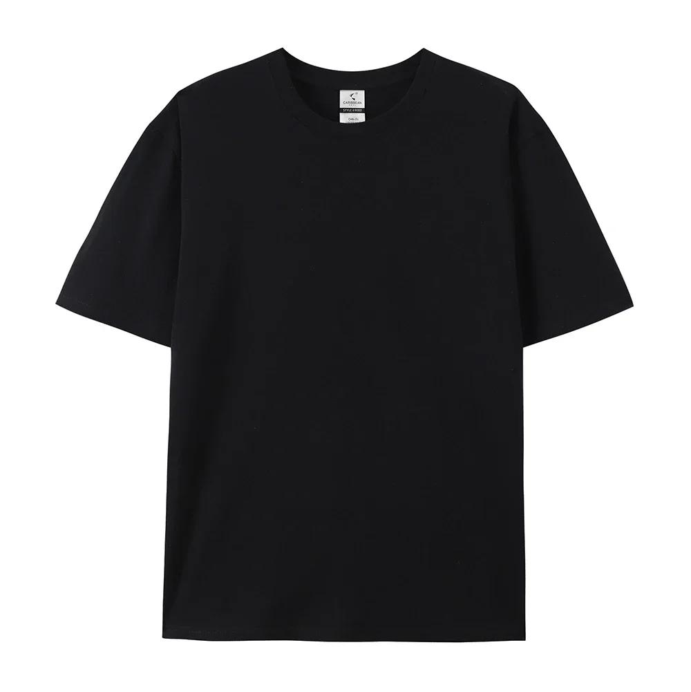 LOGO gratuit femmes et hommes Image personnalisée t-shirts 100% coton 220g gsm décontracté à manches