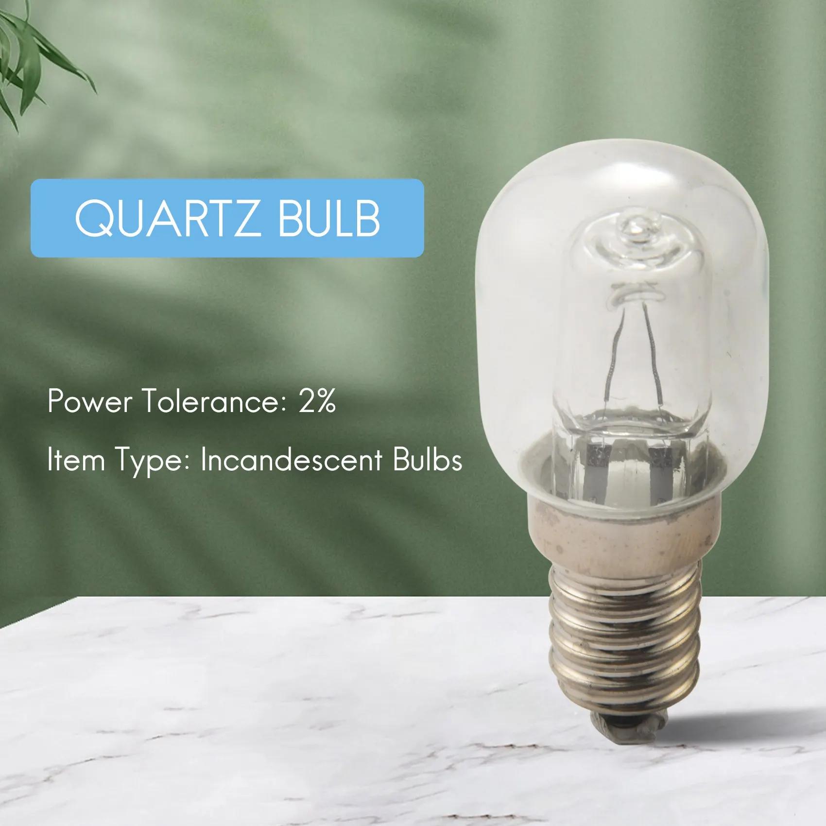 Ampoule à haute température E14 500 degrés 25W, four à bulles halogène E14 250V 25W, ampoule à Quart