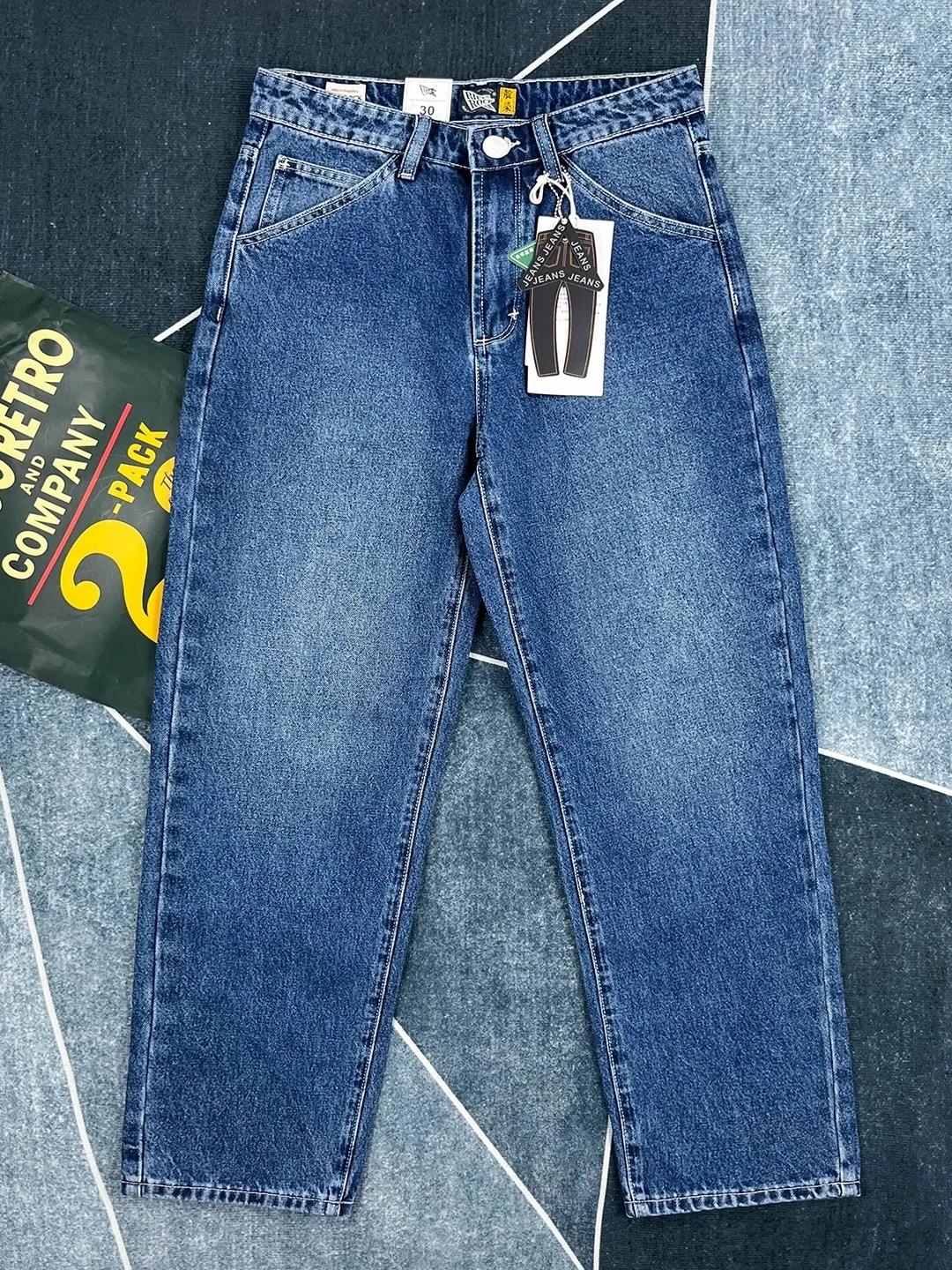 Jean droit rétro américain pour hommes, ample, délavé, multi-poches, pantalon décontracté, nouvelle