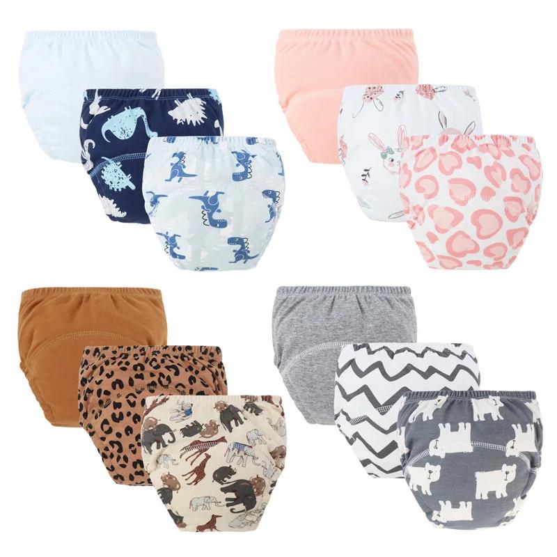 Couches d'entraînement lavables 3 pièces - Shorts réutilisables filles garçons tout-petits