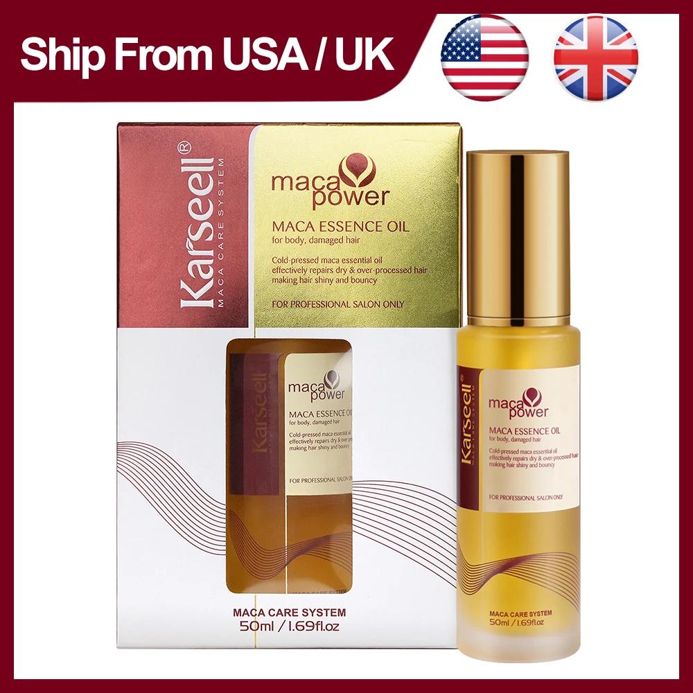Karseell 50ml huile d'argan marocaine 50ml 1.69 fl.oz pour la guérison des cheveux sérum capillaire