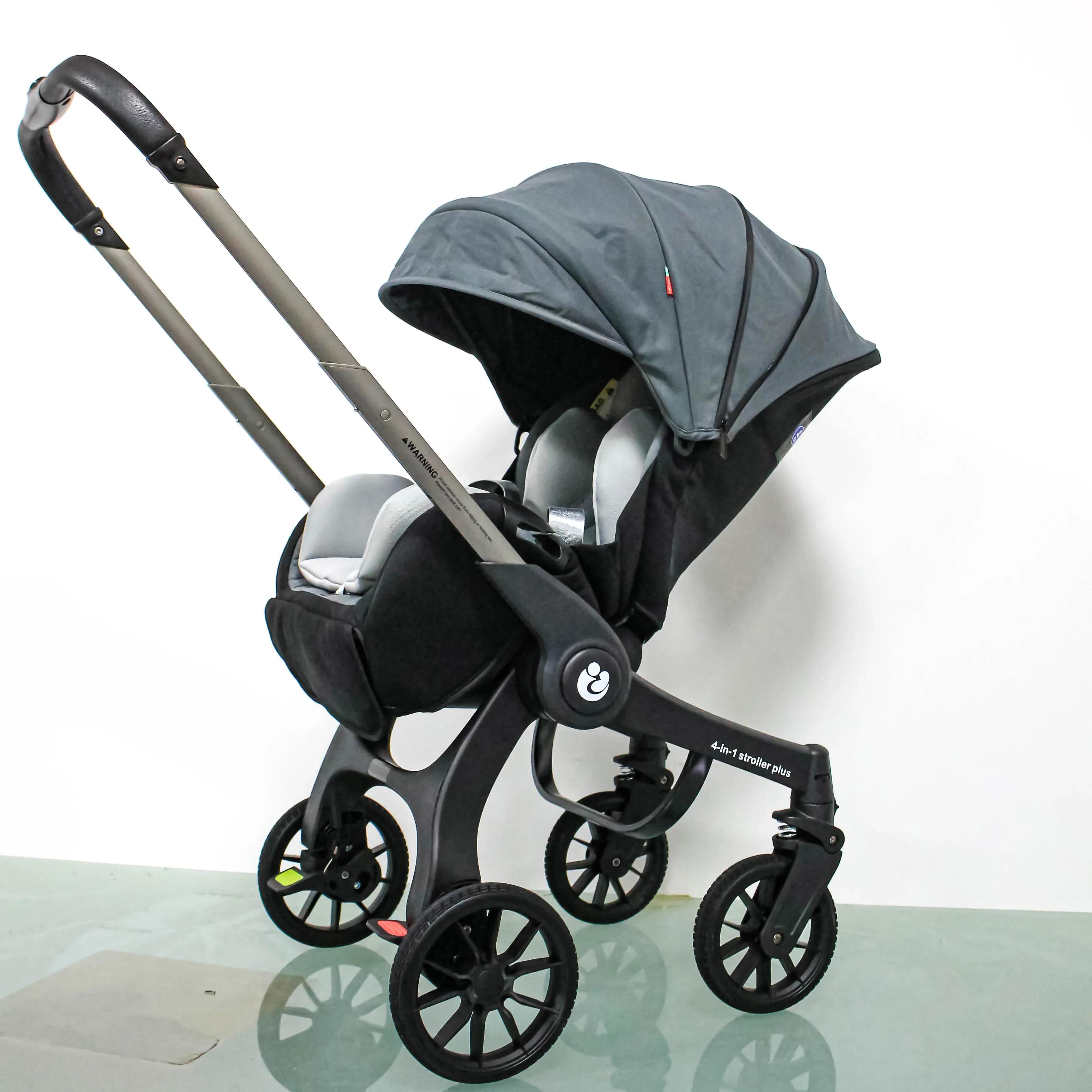 STOCK ue 4in1 bébé poussette bidirectionnelle multifonctionnelle nouveau-né bébé poussette 3in1 plia