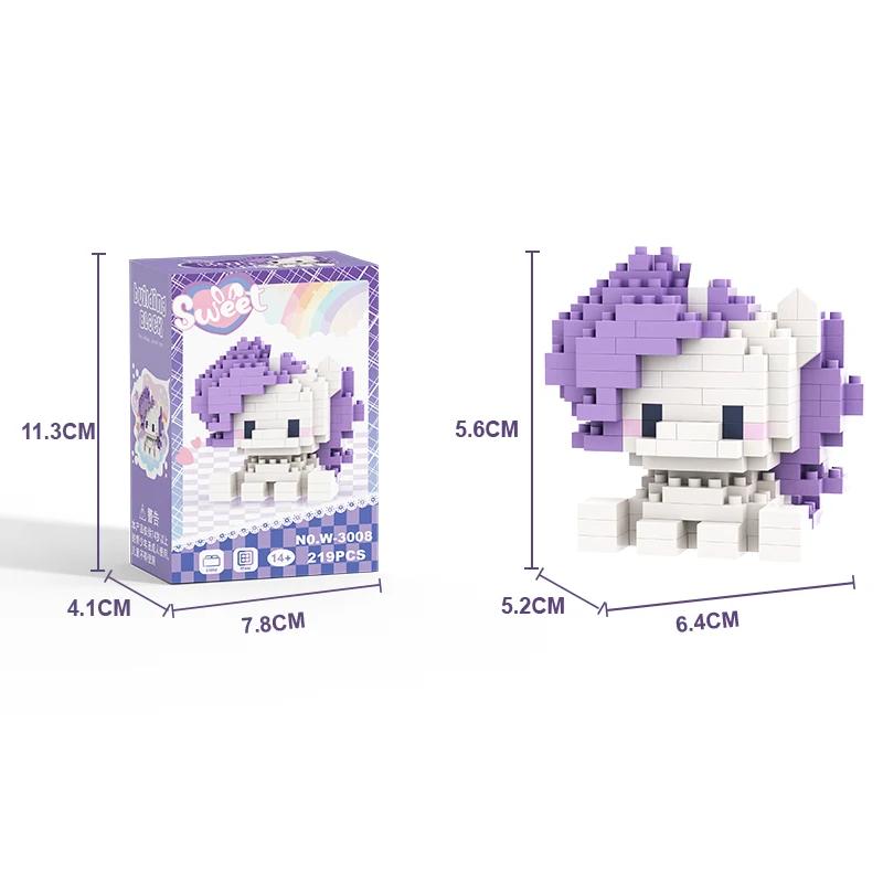 Blocs de construction My Little Pony Lega Equestria pour filles, blocs de construction scintillants,