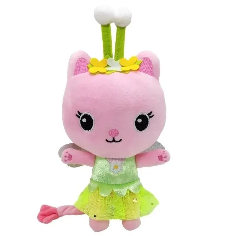 Plus récent 8 Stlyes Gabby Dollhouse en peluche Mercat dessin animé animaux en peluche sirène chat e