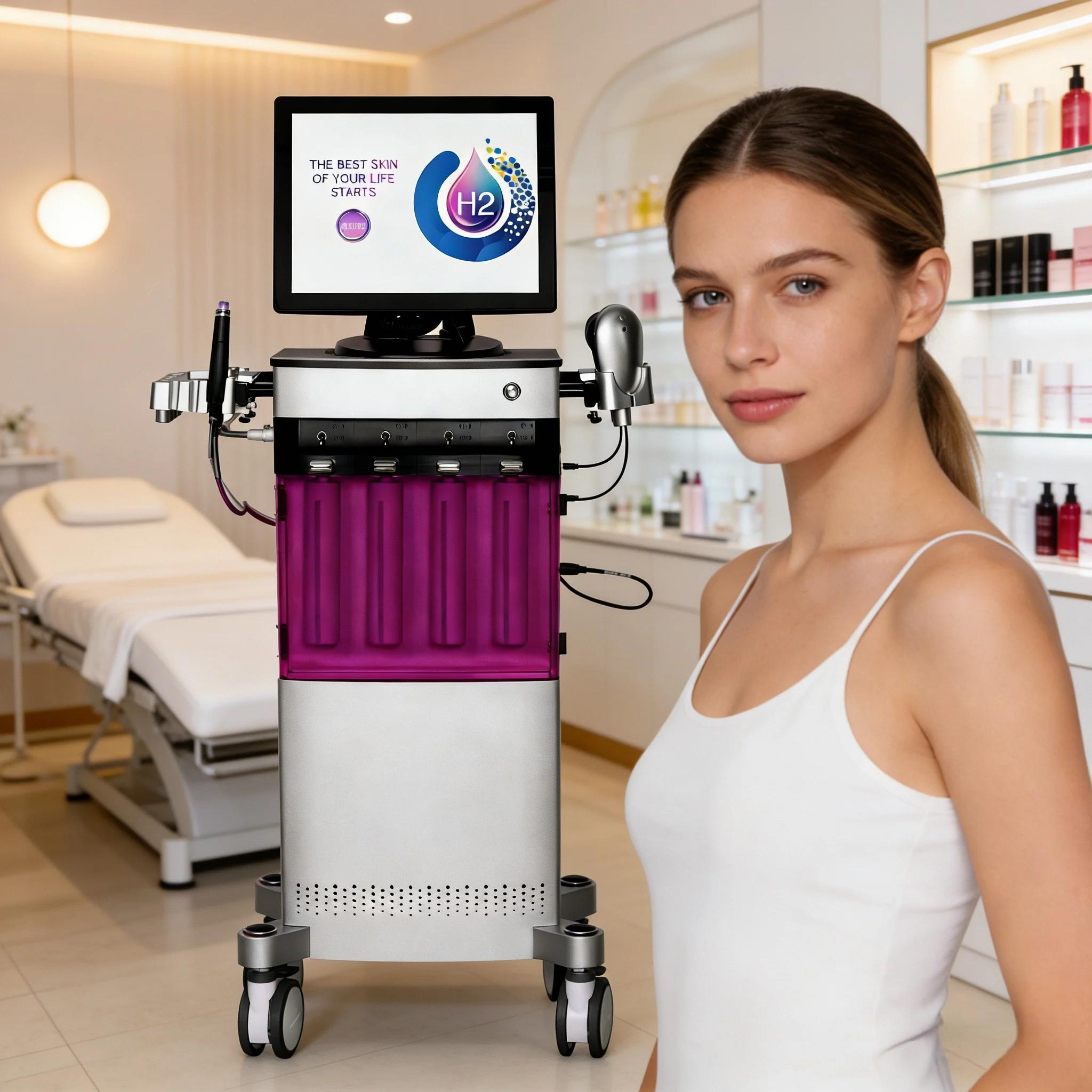 Appareil de soin du visage à oxygène 10 en 1, appareil professionnel pour le soin de la peau, nettoy
