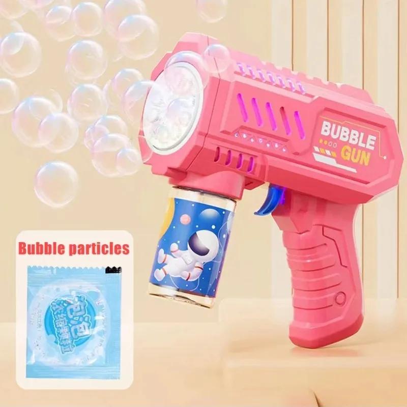 Pistolet à bulles entièrement automatique, Machine à bulles de fusée, souffleur automatique avec jou
