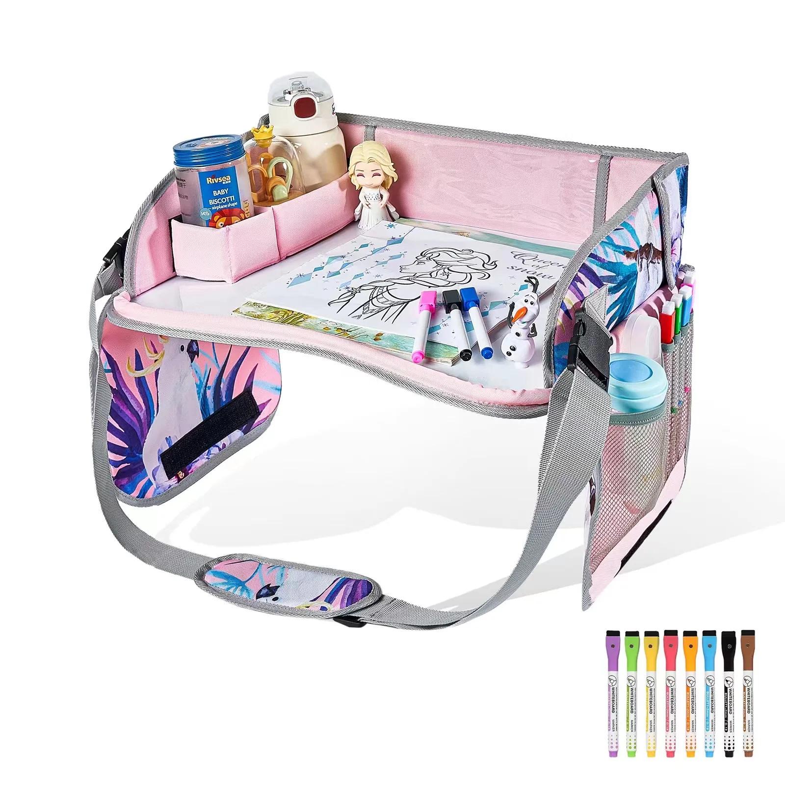 Siège de voiture plateau de voyage siège de sécurité Table de jeu organisateur stockage collations j
