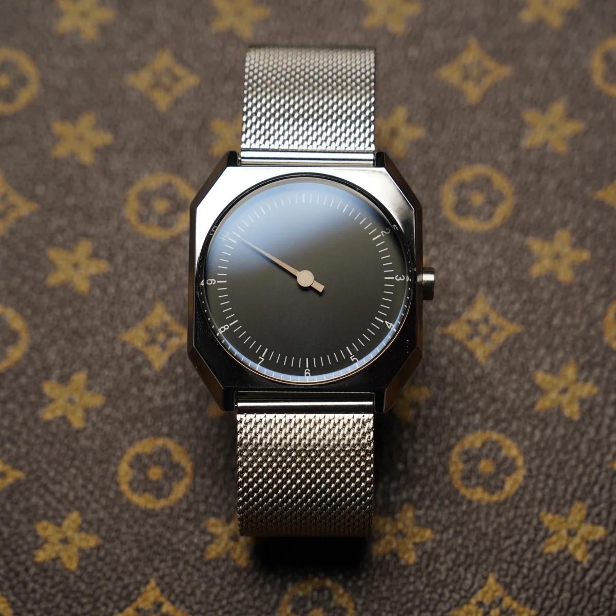 SKU – montre rétro à un pointeur pour hommes, montre à Quartz carrée de Style Vintage, Design Unique