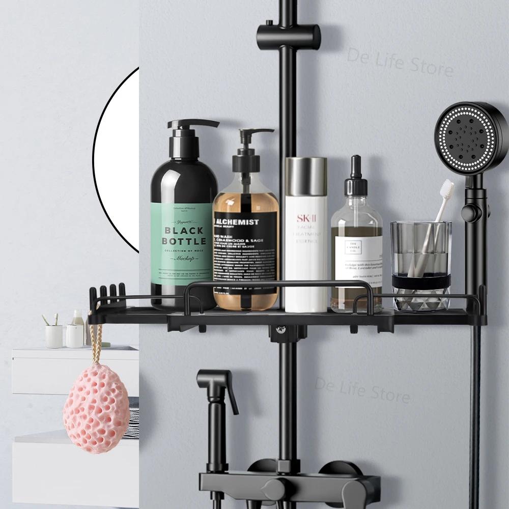 etagere salle de bains sans percage Étagère de douche extensible avec crochet, sans propositions, sh