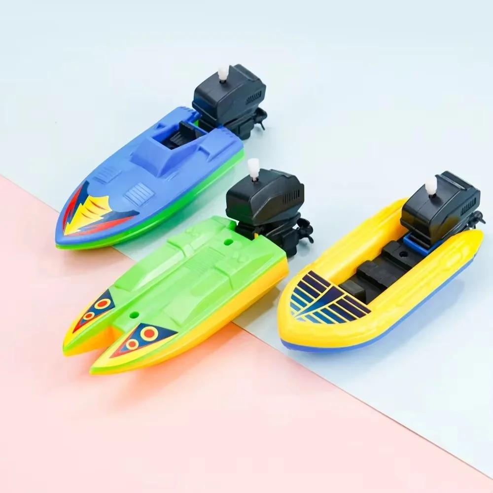 1pc bateau de vitesse horloge jouets bateau liquidation jouet flotteur dans l'eau enfants jouets cla