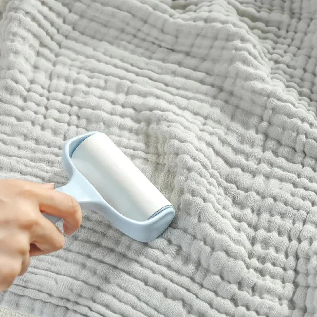 Serviette de bain bébé 6 couches coton - Lange emmaillotage mousseline bulles 105x105cm