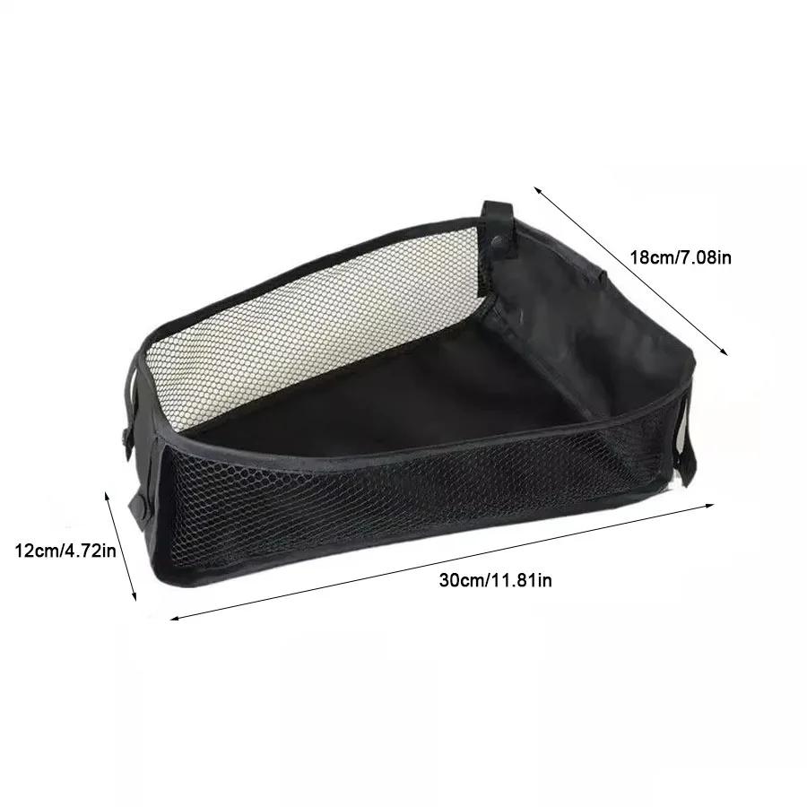 Sac de rangement inférieur pour poussette, panier de rangement universel en maille tridimensionnelle