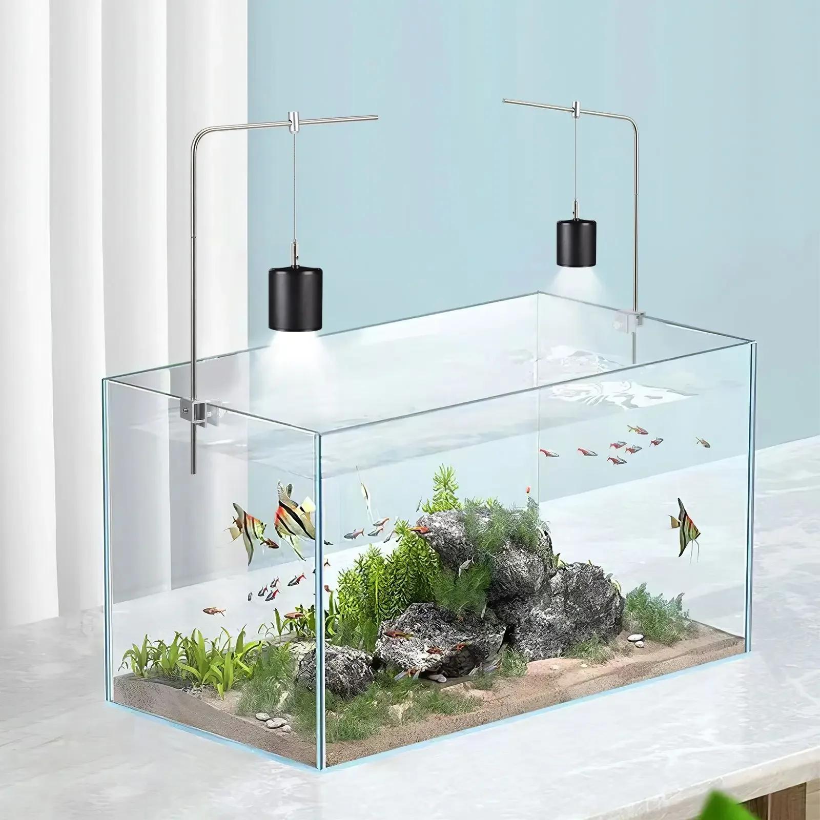 Support de lumière pour aquarium, support d'éclairage pour plantes aquatiques, support suspendu pour