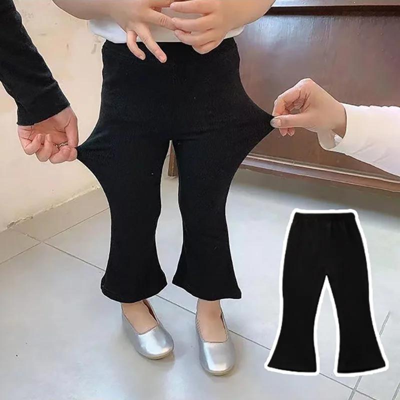 Printemps automne bébé filles pantalon Version coréenne enfants pantalons évasés 1-6 ans enfant Legg