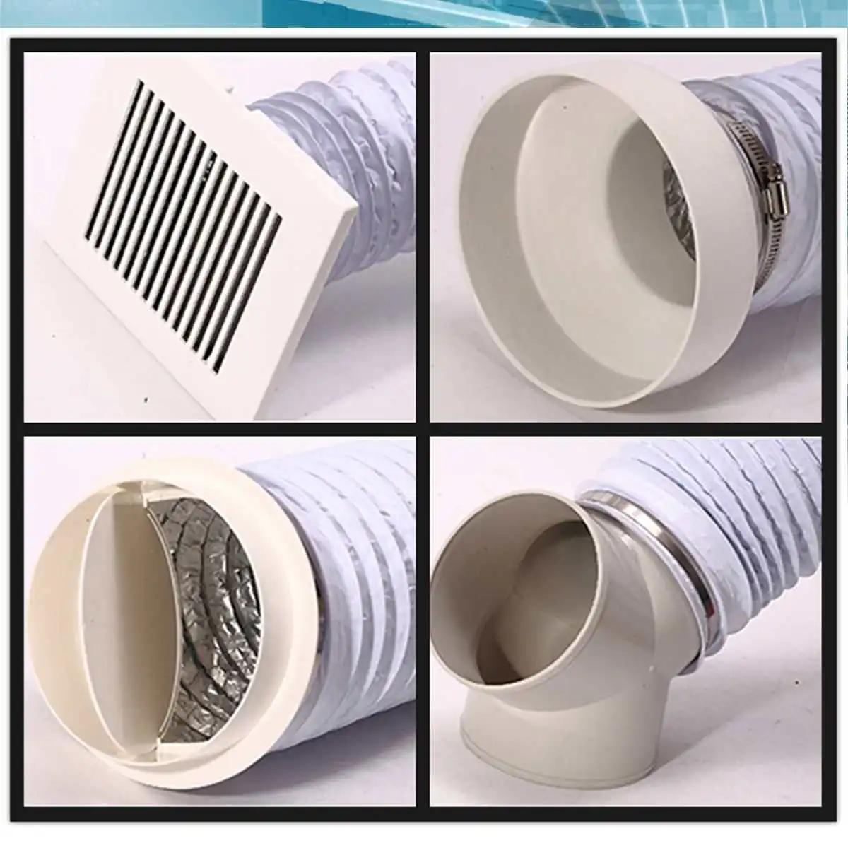 Tuyau flexible pour climatiseur portable, sortie, 80mm, 100mm, 110mm, 130mm, 150mm