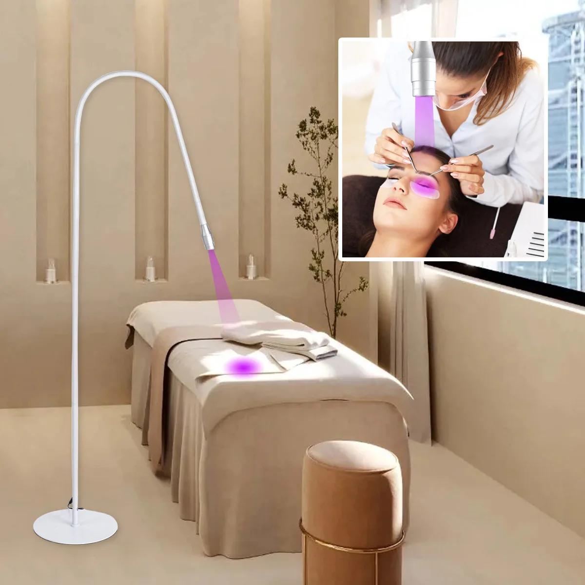 Lampe à polymériser LED UV haute puissance avec interrupteur au pied, lampadaire pour séchage rapide