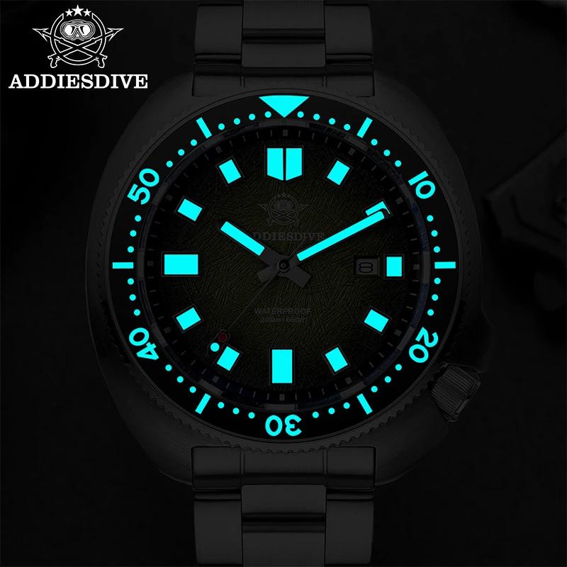 ADDIESDIVE Japan2115 nouveaux hommes montre verre saphir BWG9 Ultra-lumineux lumineux 200m étanche m