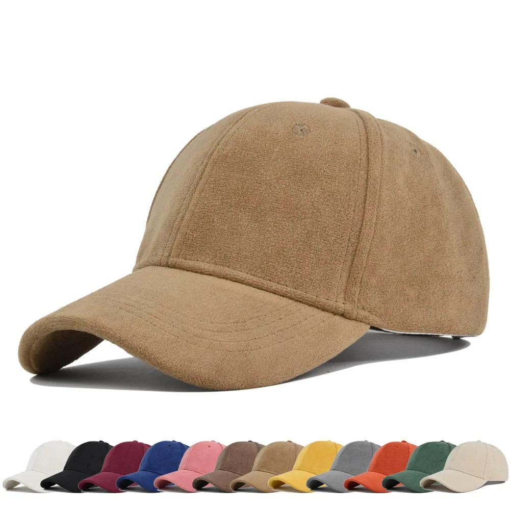Casquettes de Baseball rétro en daim solide pour hommes femmes printemps automne rue Snapback Hip Ho
