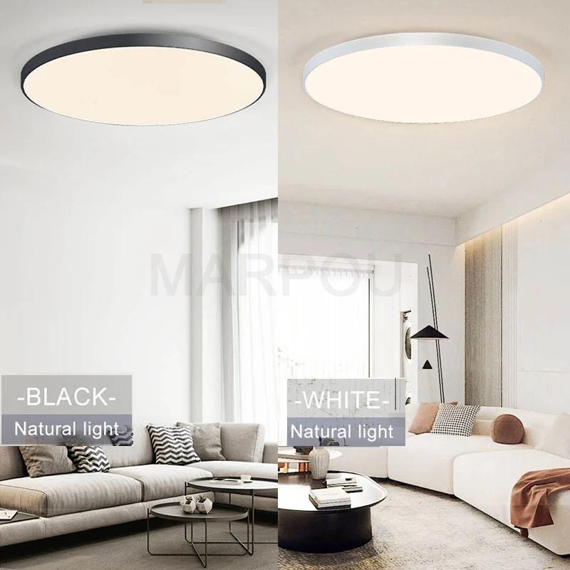 MARPOU plafonnier intelligent lampe à LED pour chambre grandes plafonniers lumières LED avec télécom