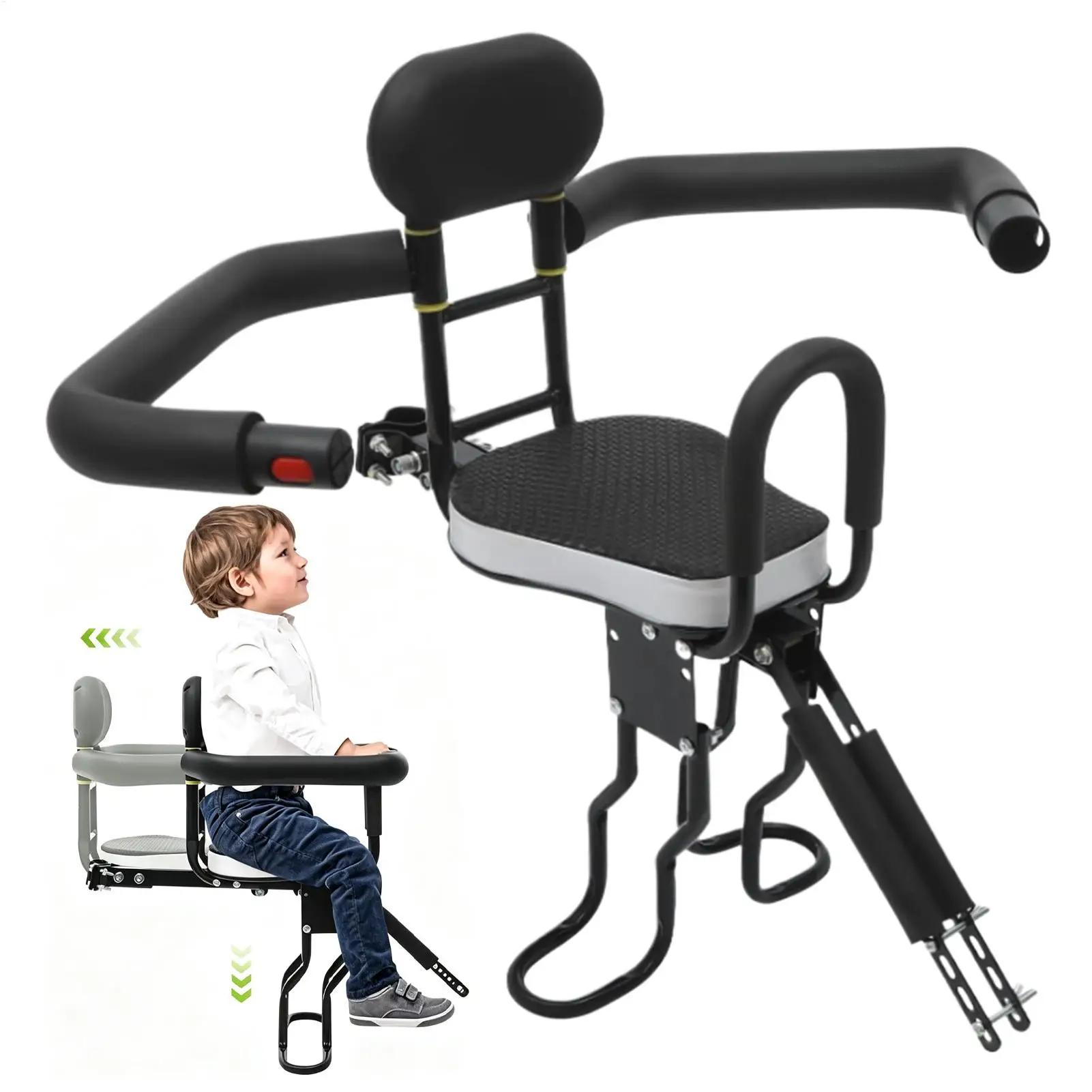 Siège de vélo pour enfants avec accroche rapide et bras de sécurité, siège ergonomique pour vélo éle