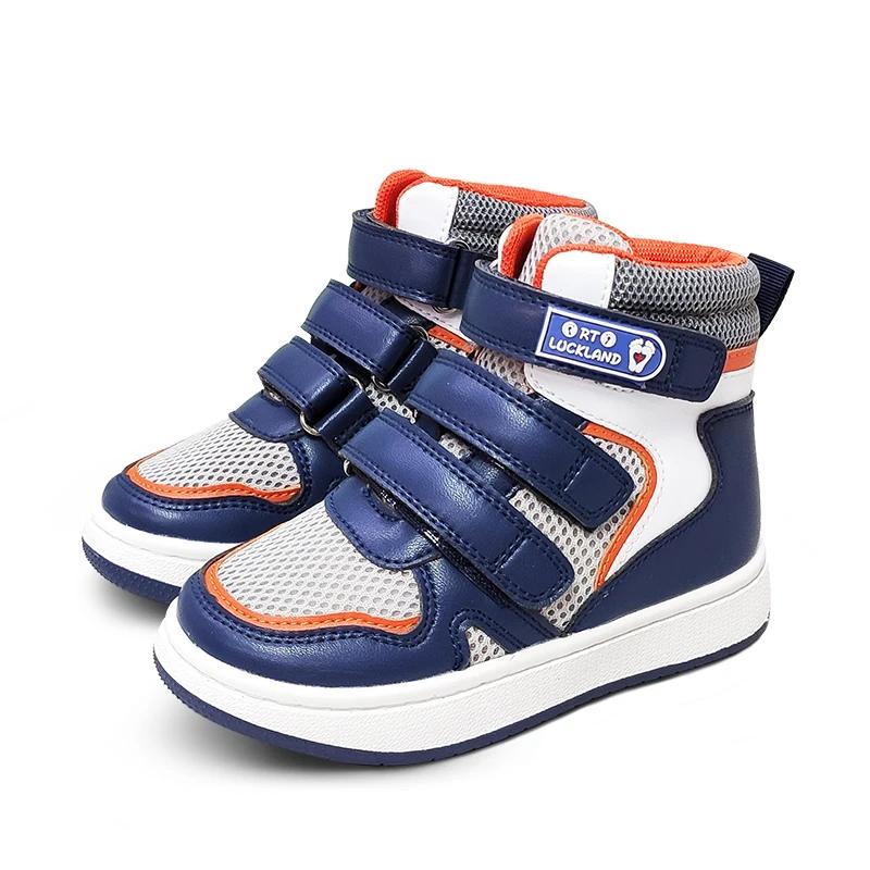 Baskets d'été en cuir pour garçons, chaussures orthopédiques pour enfants en bas âge, Support de che