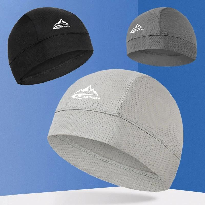 Casquette de crâne rafraîchissante, doublure de casque, respirante, évacuant la transpiration, cycli