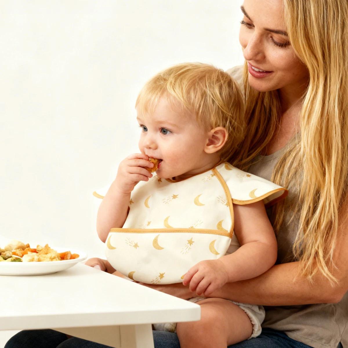 Bavoirs réutilisables Elinfant imperméables - Design de mode mignon pour l'alimentation des bébés et enfants