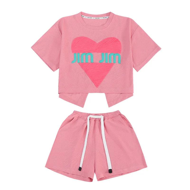Ensemble vêtements été adolescentes T-shirt manches courtes short imprimé astronomique 2 pièces