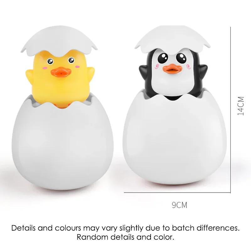 Jouet de bain pour bébé, canard mignon, pingouin, œuf, arroseur d'eau, salle de bain, douche, jouets