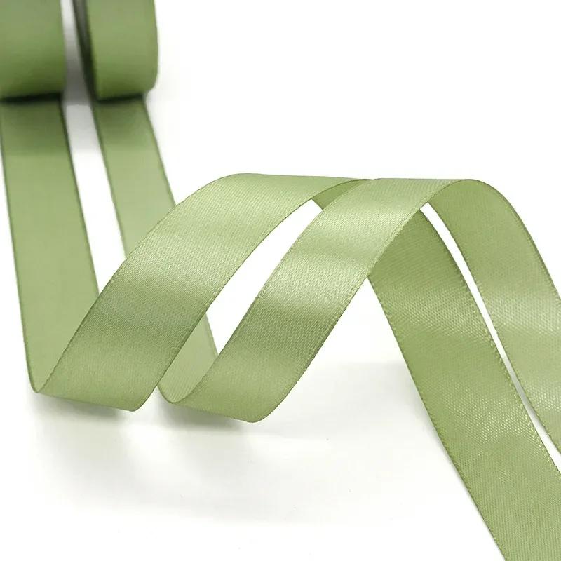 Ruban vert sauge Matcha 22 mètres, ruban vert clair, emballage cadeau, Bouquet de fleurs, artisanat,