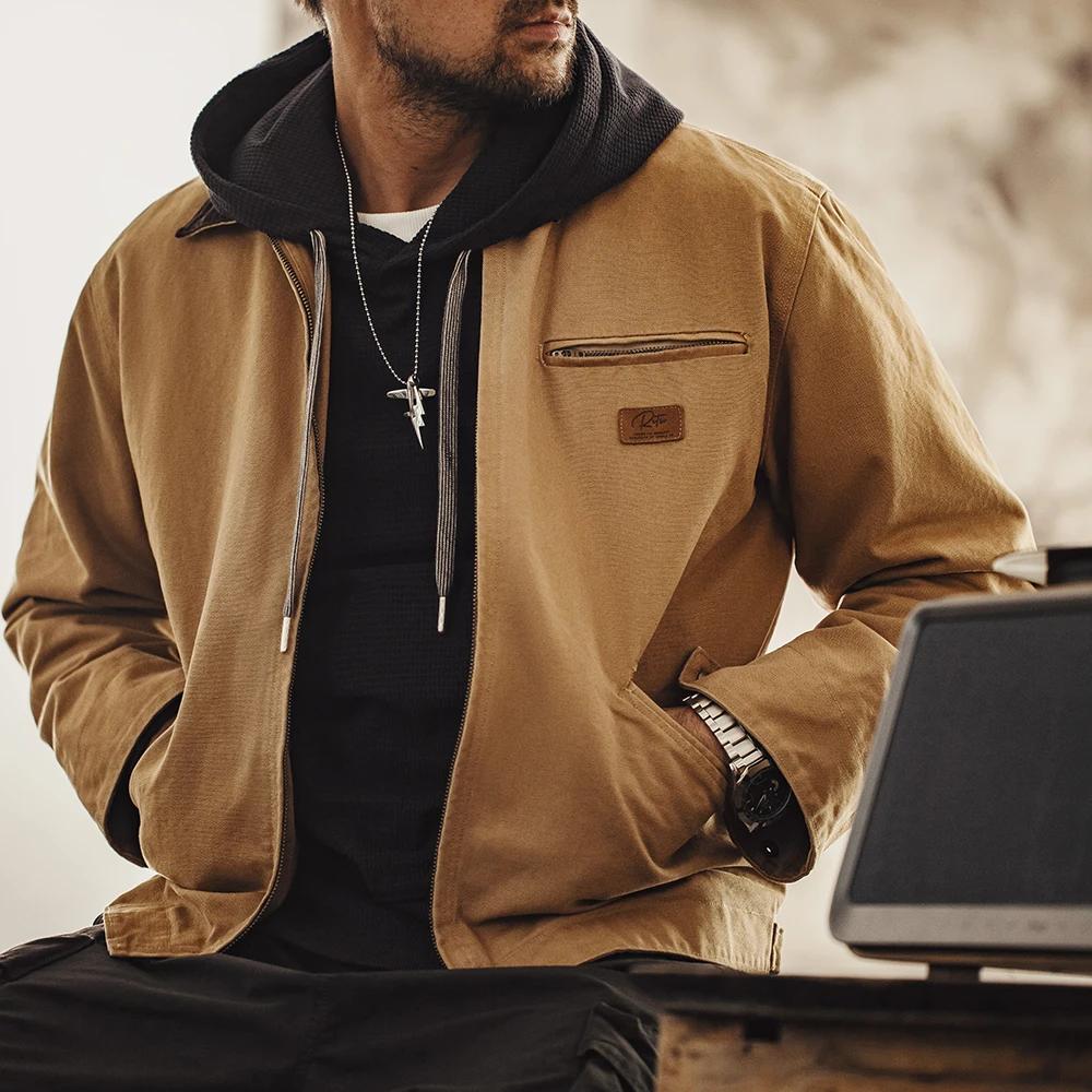 Maden rétro interstellaire même Style J001 veste toile Detroit chasse veste lourde poche travail ves