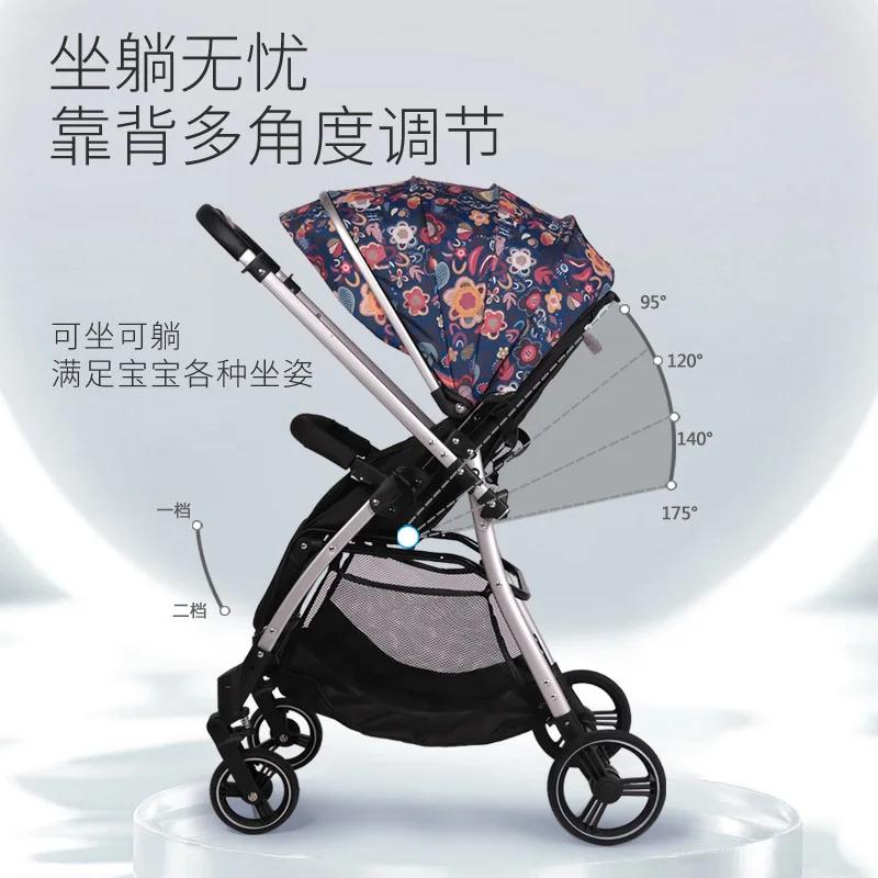Poussettes pour bébé peuvent s'asseoir et s'allonger, légères et pliantes, portables, pour sortir, p